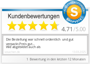 Shopbewertung - sosachen.de
