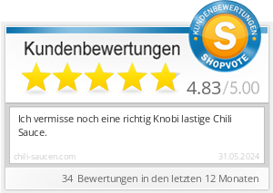 Shopbewertung - chili-saucen.com