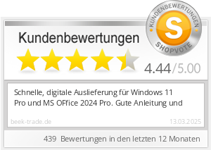 Shopbewertung - beek-trade.de