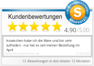 Shopbewertung - terracotta-und-marmor.de