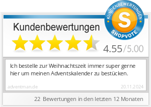 Shopbewertung - adventman.de
