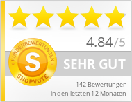 Shopbewertung Gürtelmanufaktur Fronhofer auf ShopVote.de &mdash; 4,84 von 5 Sternen aus 142 verifizierten Kundenbewertungen