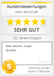 Shopbewertung - max-wurst.de