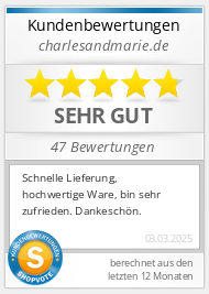 Shopbewertung - charlesandmarie.de