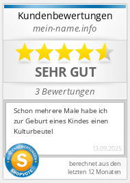 Shopbewertung - mein-name.info