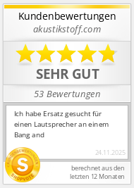 Shopbewertung - akustikstoff.com