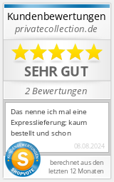 Shopbewertung - privatecollection.de