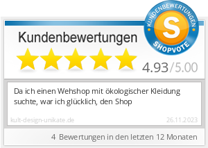 Shopbewertung - kult-design-unikate.de