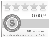Shopbewertung - hennebergs-hautpflege.de